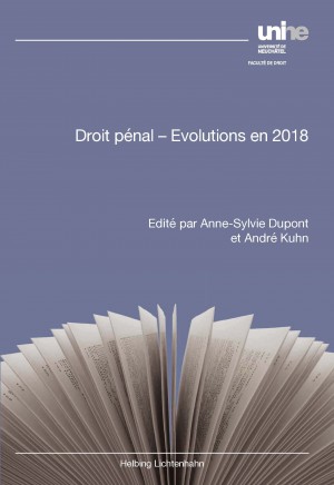 Droit pénal - Evolutions en 2018