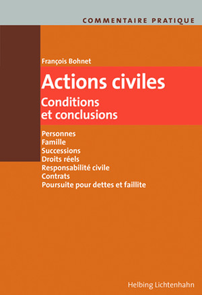 Commentaire pratique Actions civiles